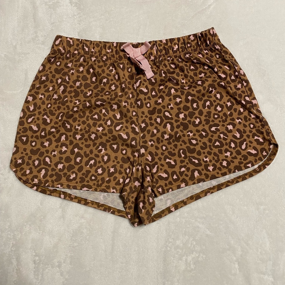 Old Navy Girls Leopard Pajama Shorts - Picture 2 of 4